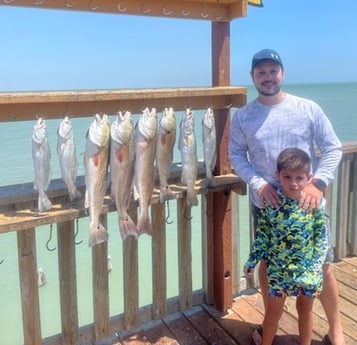 Redfish, Speckled Trout / Spotted Seatrout fishing in South Padre Island, Texas