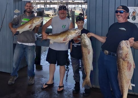 Redfish fishing in Galveston, Texas