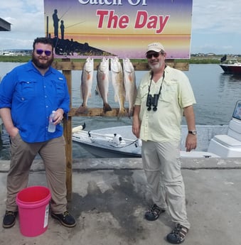 Redfish fishing in Rockport, Texas