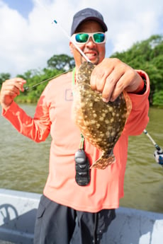 Flounder fishing in Galveston, Texas