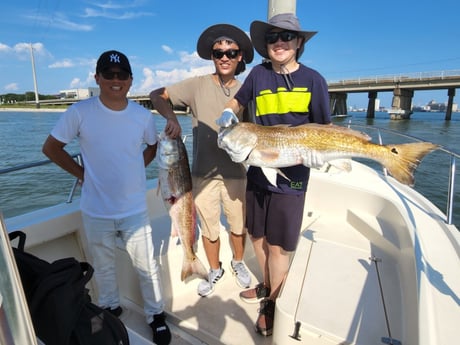 Redfish fishing in Galveston, Texas