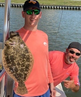 Flounder fishing in Galveston, Texas