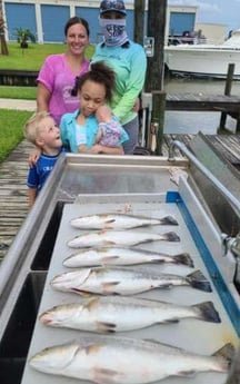 Speckled Trout / Spotted Seatrout fishing in Galveston, Texas