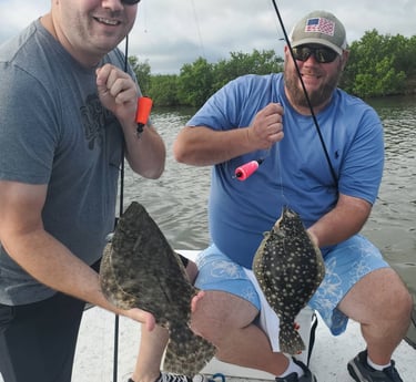 Flounder fishing in New Smyrna Beach, Florida