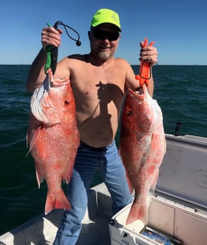 Red Snapper fishing in Port O&#039;Connor, Texas