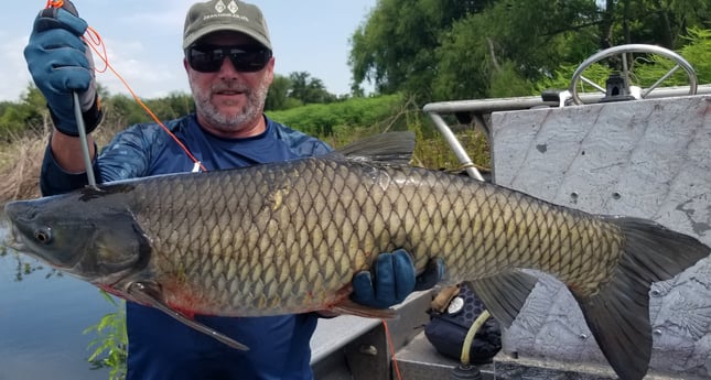 Carp fishing in Livingston, Texas