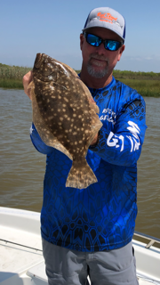 Flounder fishing in Surfside Beach, Texas