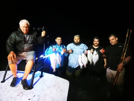 Flounder fishing in Rio Hondo, Texas