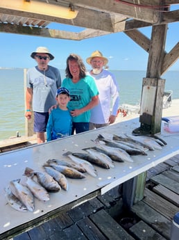 Redfish, Speckled Trout / Spotted Seatrout fishing in Galveston, Texas