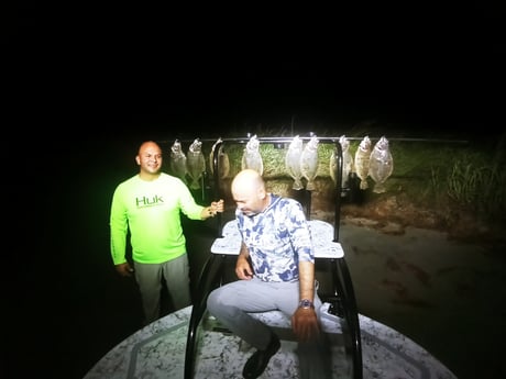 Flounder fishing in Rio Hondo, Texas