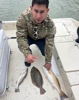 Flounder, Redfish, Speckled Trout Fishing in Galveston, Texas