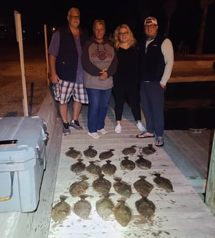 Flounder fishing in Aransas Pass, Texas