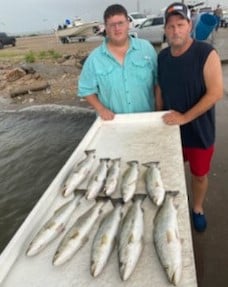 Speckled Trout / Spotted Seatrout fishing in Galveston, Texas