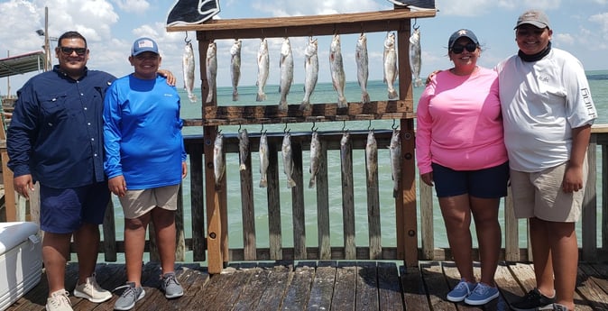 Speckled Trout / Spotted Seatrout fishing in Port Isabel, Texas