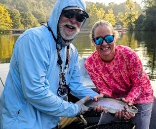 Rainbow Trout Fishing in Broken Bow, Oklahoma