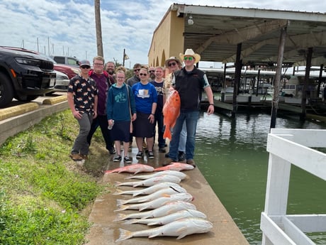 Redfish fishing in Freeport, Texas