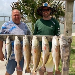 Black Drum, Redfish, Speckled Trout / Spotted Seatrout fishing in Rockport, Texas