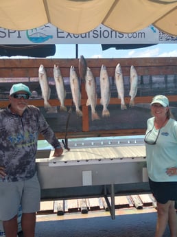 Mangrove Snapper, Redfish, Speckled Trout / Spotted Seatrout fishing in South Padre Island, Texas