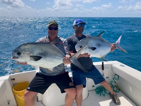 Florida Pompano fishing in Marathon, Florida