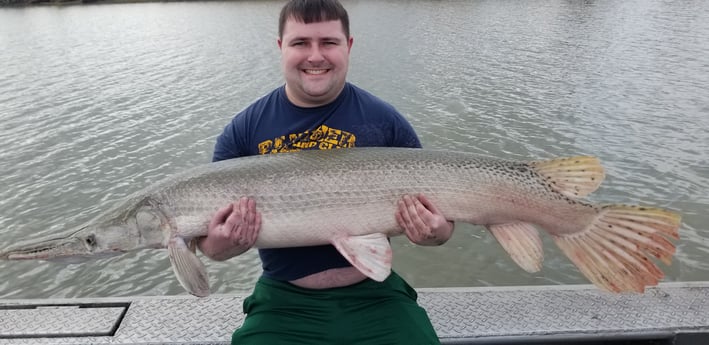 Alligator Gar fishing in Livingston, Texas