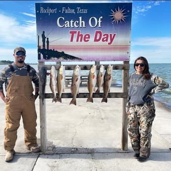 Redfish fishing in Rockport, Texas