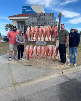 Redfish fishing in Port Aransas, Texas