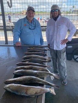 Speckled Trout / Spotted Seatrout fishing in Matagorda, Texas