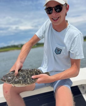 Flounder fishing in Wrightsville Beach, North Carolina