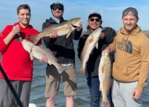 Redfish fishing in Port O&#039;Connor, Texas