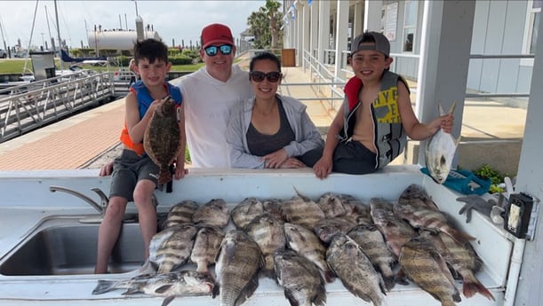 Black Drum, Sheepshead Fishing in Galveston, Texas