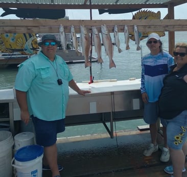 Redfish, Speckled Trout / Spotted Seatrout fishing in South Padre Islands, Texas