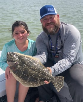 Flounder fishing in South Padre Island, Texas