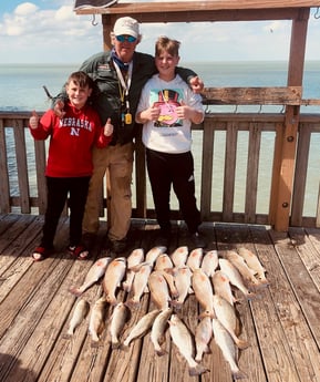 Redfish, Speckled Trout / Spotted Seatrout fishing in South Padre Island, Texas