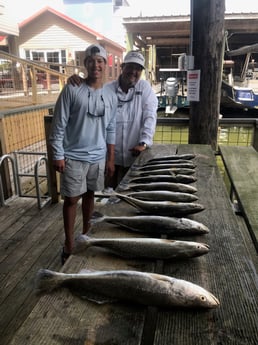 Speckled Trout / Spotted Seatrout fishing in Galveston, Texas