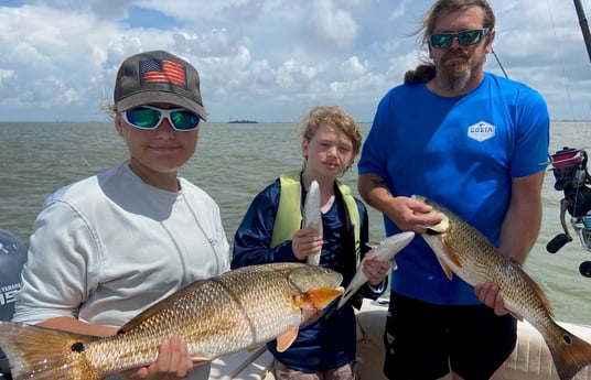 Redfish fishing in Galveston, Texas