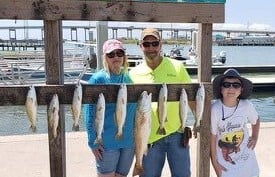 Redfish, Speckled Trout / Spotted Seatrout fishing in Rockport, Texas