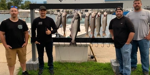 Lake Trout fishing in St. Joseph, Michigan