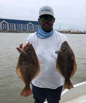 Flounder fishing in Surfside Beach, Texas