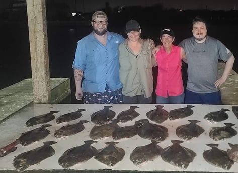 Flounder fishing in Aransas Pass, Texas