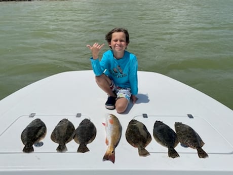 Flounder, Redfish fishing in South Padre Island, Texas