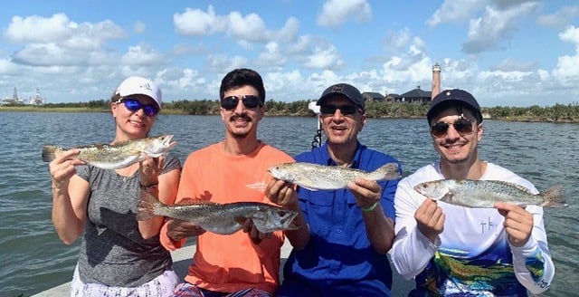 Speckled Trout / Spotted Seatrout fishing in Port Aransas, Texas