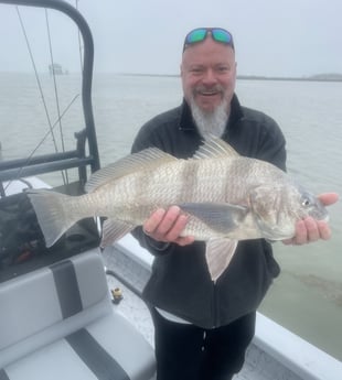 Black Drum Fishing in South Padre Island, Texas