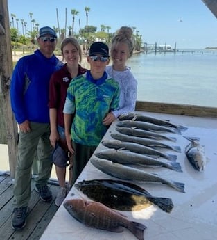 Flounder, Mangrove Snapper, Redfish, Speckled Trout Fishing in Ingleside, Texas