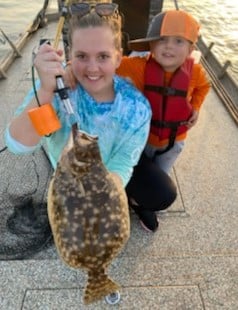 Flounder fishing in Freeport, Texas