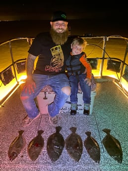 Flounder fishing in Freeport, Texas