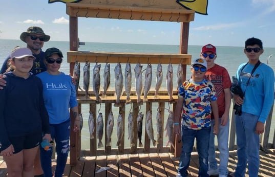 Speckled Trout / Spotted Seatrout fishing in Port Isabel, Texas