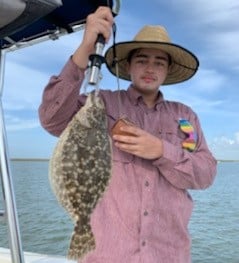 Flounder fishing in Galveston, Texas