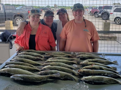 Speckled Trout / Spotted Seatrout fishing in Matagorda, Texas