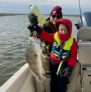 Black Drum Fishing in Freeport, Texas