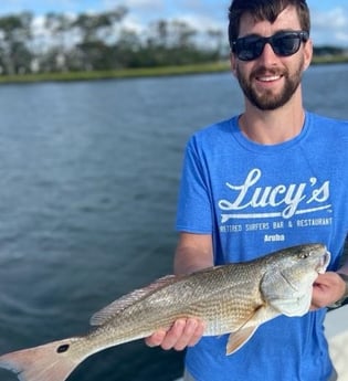 Redfish fishing in Beaufort, North Carolina